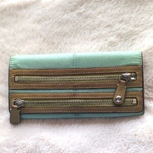 Coach Mint Green Wallet - Rare find